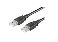 Microconnect USB 2.0, M/M, 1,8 m USB-kabel 1,8 m USB A zwart