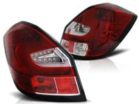 Tuning-Tec Achterlichten SKODA FABIA II 07-06 14 ROOD HELDER LED STRIP