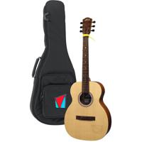 LAG Guitars Tramontane Travel Series Vian-001 Vianney Signature elektrisch-akoestische westerngitaar met gigbag - thumbnail