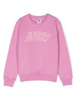 Autry Kids sweat en coton à logo imprimé - Rose