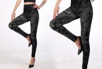 Jeans legging met wassing in de aanbieding