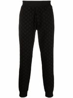 Karl Lagerfeld pantalon de jogging à motif monogrammé - Noir - thumbnail