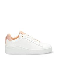 Fred de la Bretoniere leren sneakers wit/roze