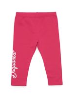 DSQUARED2 KIDS legging en coton à logo imprimé - Rose - thumbnail