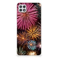 Samsung Galaxy A22 5G Silicone Back Cover Vuurwerk - thumbnail