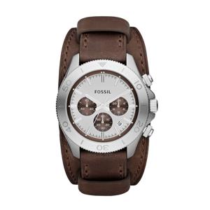 Horlogeband Fossil CH2857 Onderliggend Leder Bruin 22mm