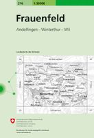 Wandelkaart - Topografische kaart 216 Frauenfeld | Swisstopo - thumbnail