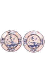 GINORI 1735 lot de 2 assiettes Oriente Italiano Cipria - Rose