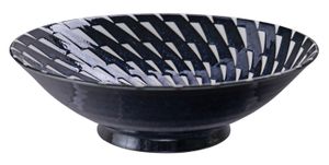 Blauw/Witte Kom - Mixed Bowls - 25,4 x 7,8cm 1600ml