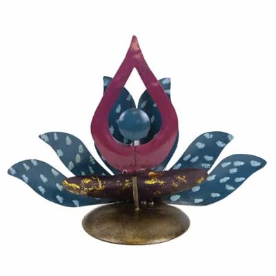 Metalen Wierookhouder Lotus Biddende Boeddha