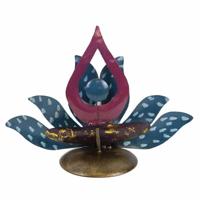 Metalen Wierookhouder Lotus Biddende Boeddha