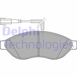 Remblokkenset, schijfrem DELPHI, u.a. fÃ¼r Fiat, Peugeot, CitroÃ«n