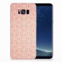 Samsung Galaxy S8 Plus TPU bumper Pattern Orange - thumbnail