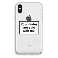 Safe with me: iPhone XS Transparant Hoesje