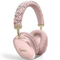 Guess G Cube Metallic Script Logo Draadloze On-Ear Koptelefoon - Roze