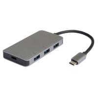 ROLINE 14.02.5038 interface hub USB 3.2 Gen 2 (3.1 Gen 2) Type-C 5000 Mbit/s Zilver - thumbnail