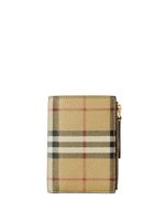 Burberry portefeuille pliant à motif Vintage Check - Tons neutres