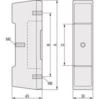 nVent SCHROFF 20823668 Voet 2 stuk(s) - thumbnail