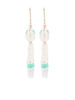 ISABEL MARANT Oorbellen met kralen afwerking - Beige