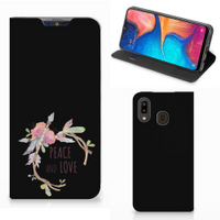 Samsung Galaxy A30 Magnet Case Boho Text