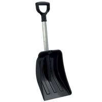 Compacte sneeuwschep / sneeuwschuiver zwart uitschuifbare steel 69 - 83 cm