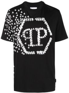 Philipp Plein t-shirt à logo Skull Bones imprimé - Noir