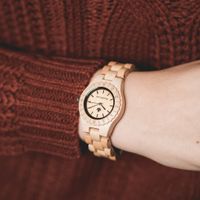 Houten Horloge Lotus Maple Houten Horloge Lotus Maple