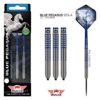 Bull's Blue Pegasus 95% A 24 gram steeltip dartpijlen