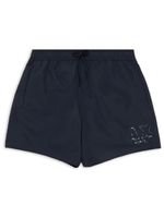 Armani Exchange short de bain à patch logo - Bleu - thumbnail