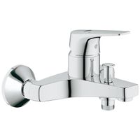 GROHE Bau Flow badkraan met koppelingen met omstel chroom 23756000