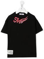 MSGM Kids t-shirt à logo imprimé - Noir