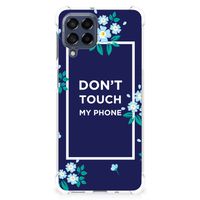 Samsung Galaxy M53 Anti Shock Case Flowers Blue DTMP