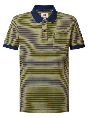 51% korting - Petrol Industries Heren Gestreepte polo Fresh Lemon - S