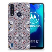 Motorola Moto G8 Power Lite TPU Siliconen Hoesje Flower Tiles - thumbnail