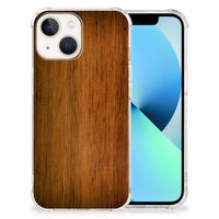 iPhone 13 Stevig Telefoonhoesje Donker Hout