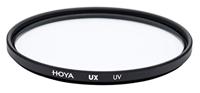 Hoya UX UV-filter 37 mm, UV-beschermingsfilter, 10-voudige coating voor reflexonderdrukking, waterafstotend, zeer goede glaskwaliteit met dunne aluminium fitting