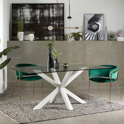Kave Home Eettafel 'Argo' wit, 180 x 100cm