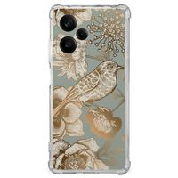 Case voor Xiaomi Redmi Note 12 Pro Vintage Bird Flowers - thumbnail