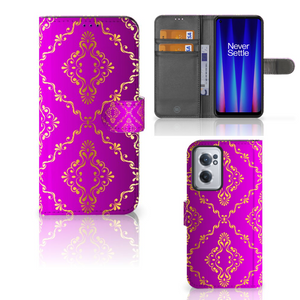 Wallet Case OnePlus Nord CE 2 Barok Roze