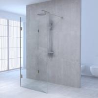 Sanituba Complete Profielloze Inloopdouche Reversed 100x140 cm Geborsteld RVS