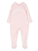 Palm Angels Kids grenouillère à logo imprimé - Rose