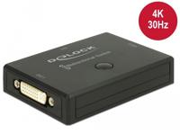 Delock 18751 DVI 2 - 1 Schakelaar bidirectioneel 4K 30 Hz