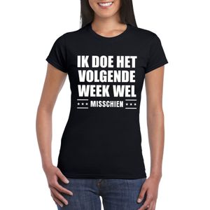 Ik doe het volgende week wel shirt zwart voor dames 2XL  -