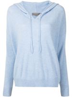 N.Peal hoodie en maille - Bleu