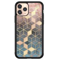 iPhone 11 Pro glazen hardcase - Cubes art