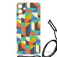 Samsung Galaxy A25 Doorzichtige Silicone Hoesje Funky Retro