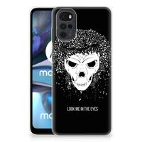 Silicone Back Case Motorola Moto G22 Skull Hair