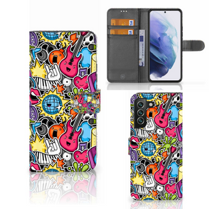 Samsung Galaxy S22 Plus Wallet Case met Pasjes Punk Rock