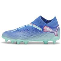 PUMA Unisex Kid's Future 7 Pro Fg/Ag Jr Voetbalschoen, Bluemazing PUMA Witte Elektrische Pepermunt, 4 UK