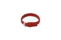 Beeztees Buffalo - Halsband Hond - Leer - Rood - 25-31 Cm